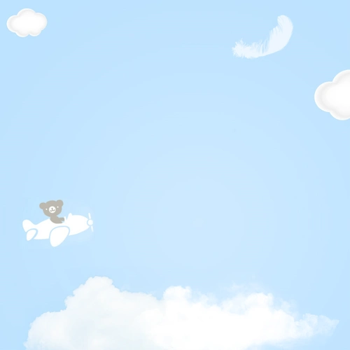 蓝色简约儿童用品psd分层主图背景素材