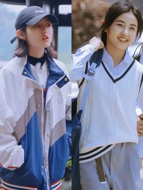 张子枫|学生党基础款也能穿出酷girl风7815