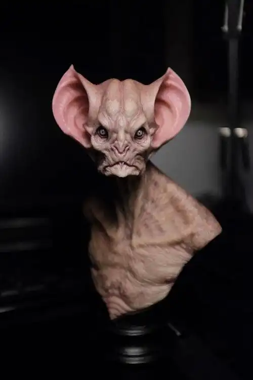 weta工作室艺术家 电影原型作品 哥布林兽人和蝙蝠人.