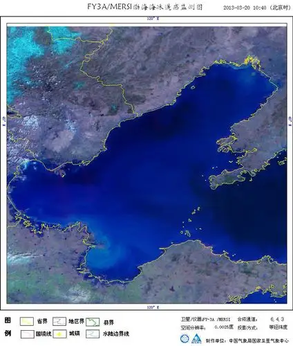 气象卫星监测显示渤海海冰已基本消融