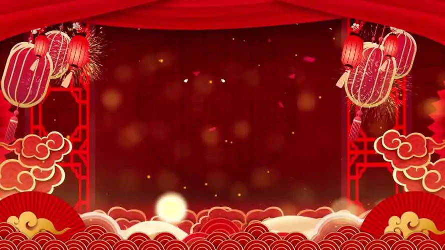 宫廷戏曲京剧戏剧戏台舞台led演出大屏视频背景