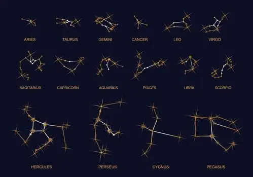 矢量十二星座图标设计