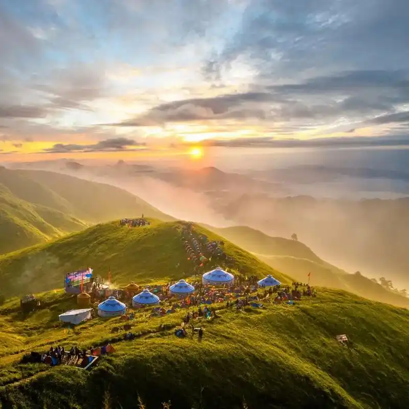 吉安市武功山风景区 #风景# #宝藏江西风景独好#  #江西风景独好