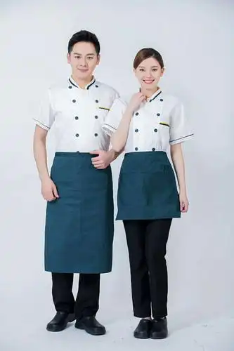 酒店餐饮后厨工衣餐厅厨房厨师工作服学校食堂人员厨师服短袖透气