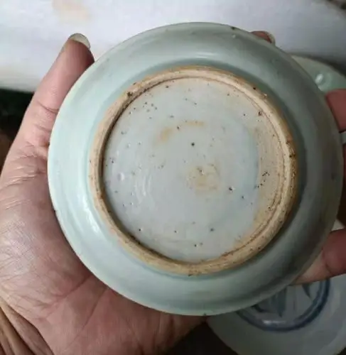 明早期民窑麒麟望月盘