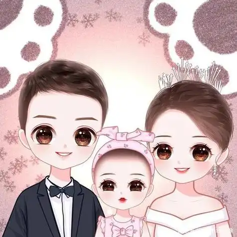 微信头像一家三口带孙子 微信头像图片大全 -【爱个性】