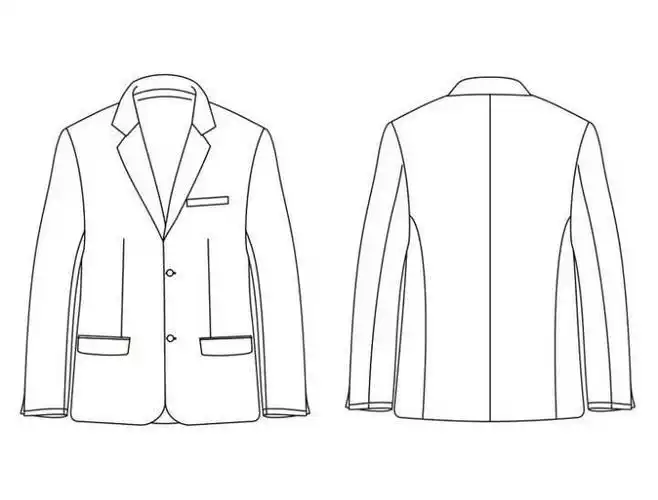 西装款式图作品西装款式图款式图