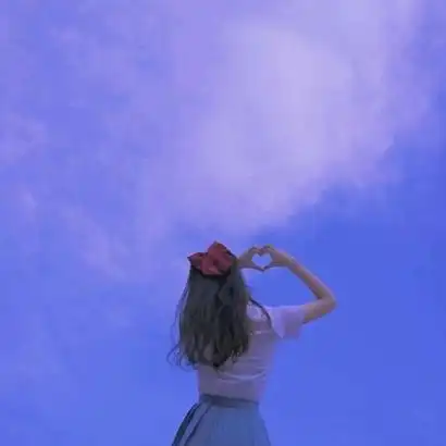 清新头像女背影或侧面唯美图片