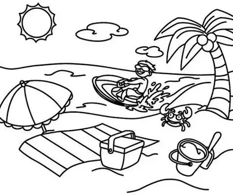 夏天简笔画简单儿童画 夏天简笔画简单儿童