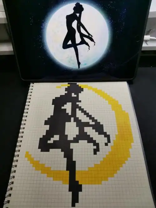 像素画美少女战士水冰月