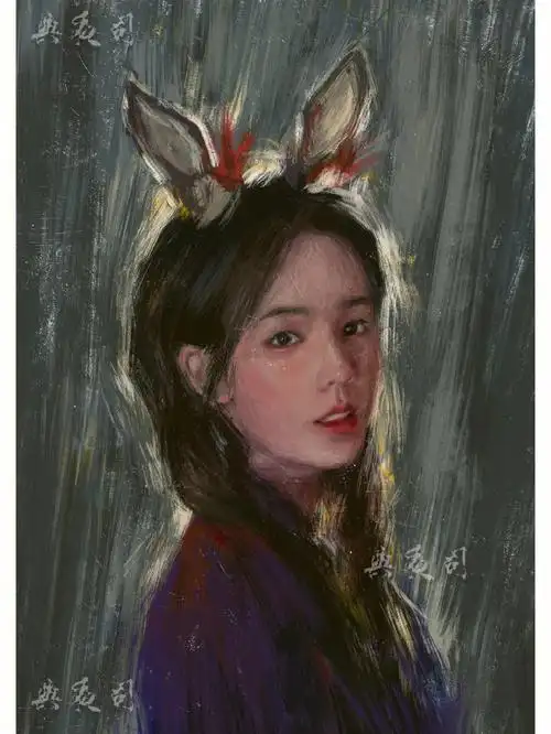 画的时候真是分分钟感觉对不起这份美貌#张予曦  #板绘  #厚涂  #手绘