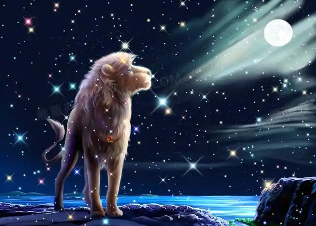 梦幻狮子座插画