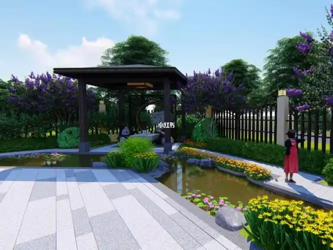 湖南常德袁府500平乡村花园设计图