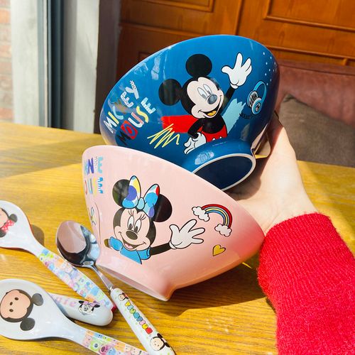 创意个性卡通陶瓷碗家用可爱碗女生超萌日式斗笠碗汤碗面碗吃饭碗