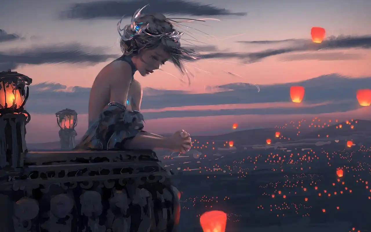 blade by wlop高清壁纸高清大图预览1920×1200_卡通动漫下载_美桌网