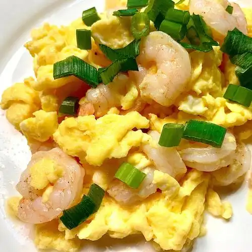 蛋系快手菜小白速成滑蛋虾仁