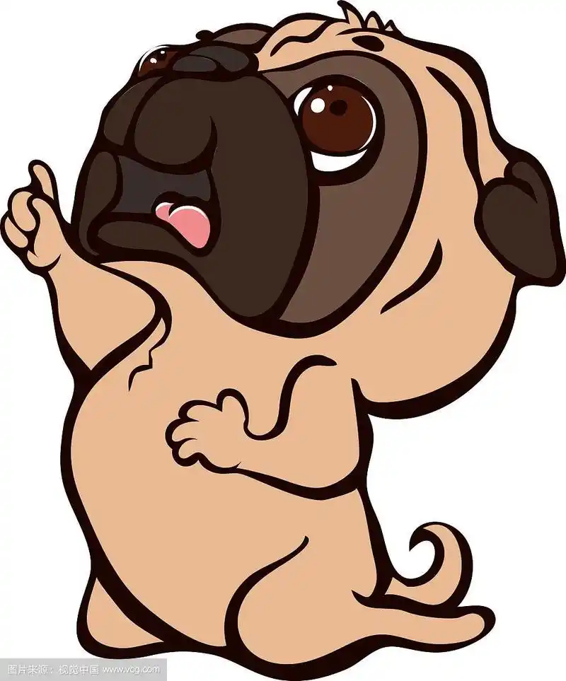 哈巴狗跳舞图标卡通风格