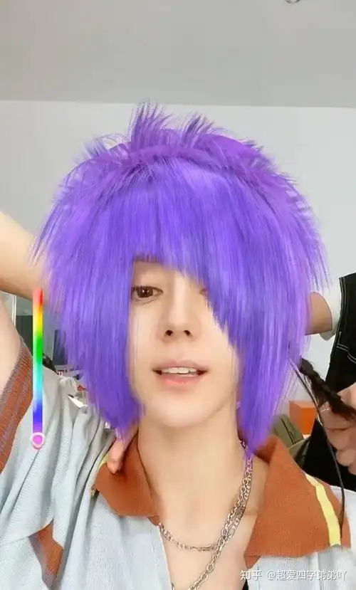 不愧是土味特效爱好者迪丽热巴这个杀马特紫头发没谁了请问你是葬爱