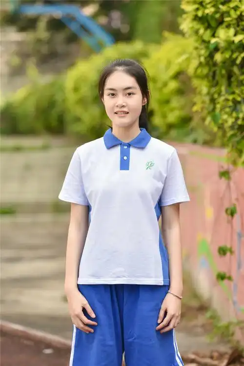 深圳校服中学女生款夏季运动短袖上衣单件