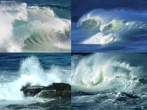 鲁教版语文二下《看浪花》ppt课件3