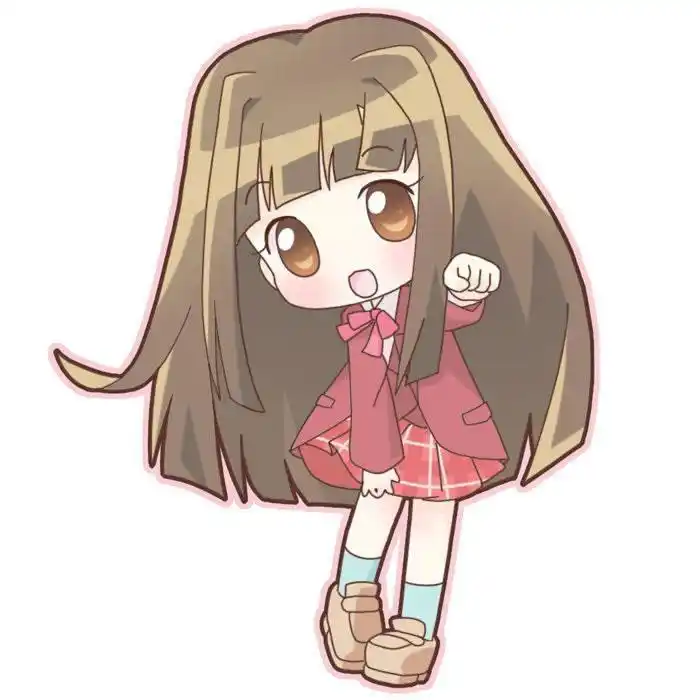 淑女的小粉拳,可爱卡通小女孩形象图片