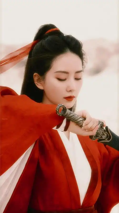 一袭红衣执剑好期待刘诗诗的侠女任如意啊