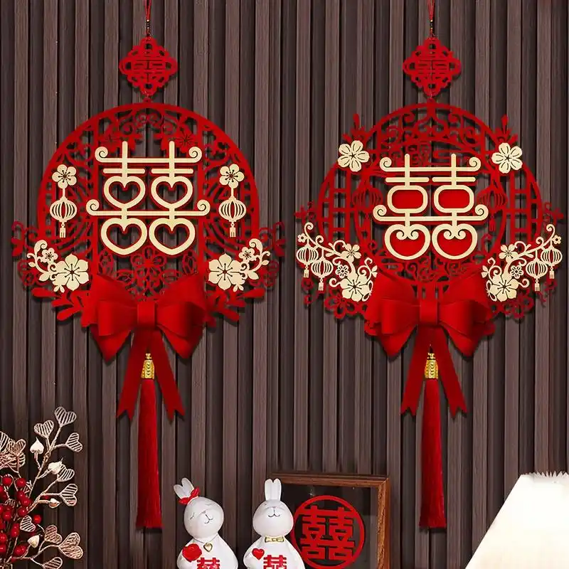 结婚当天,如果你还在用这种传统的喜字贴,那你的新房一定没有气 - 抖