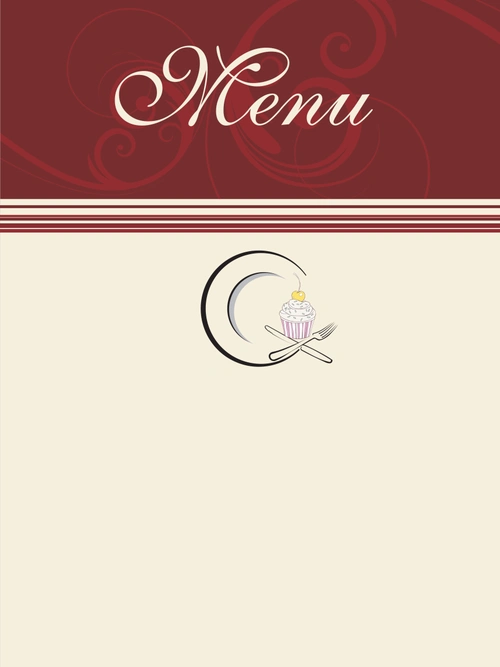 蛋糕甜品西餐厅美食菜单简约背景素材