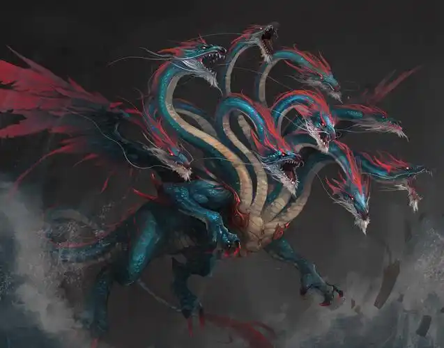 九婴是古代神兽之一水火之怪能吐火