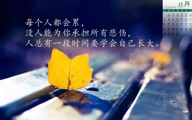 人生不能靠心情活着,而要靠心态去生活