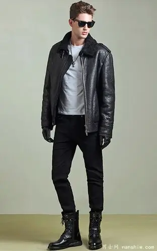 男士皮草皮衣穿搭示范 奢华大气彰显不凡魅力(二)_男装搭配技巧_男士