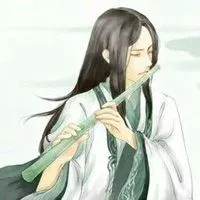 拿笛子古风公子头像 古代男子吹笛子意境头像图片【点击鼠标右键下载