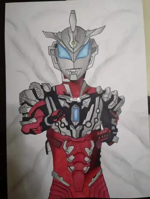 绘画捷德奥特曼#捷德奥特曼  #捷德刚燃形态 #画画