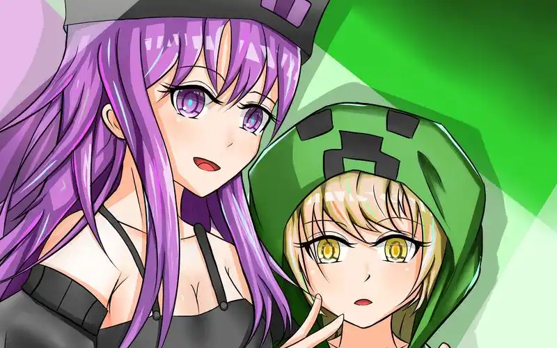 【板绘】请问 要来个tnt么 两枚硬币呦(我的世界小黑苦力怕娘化)