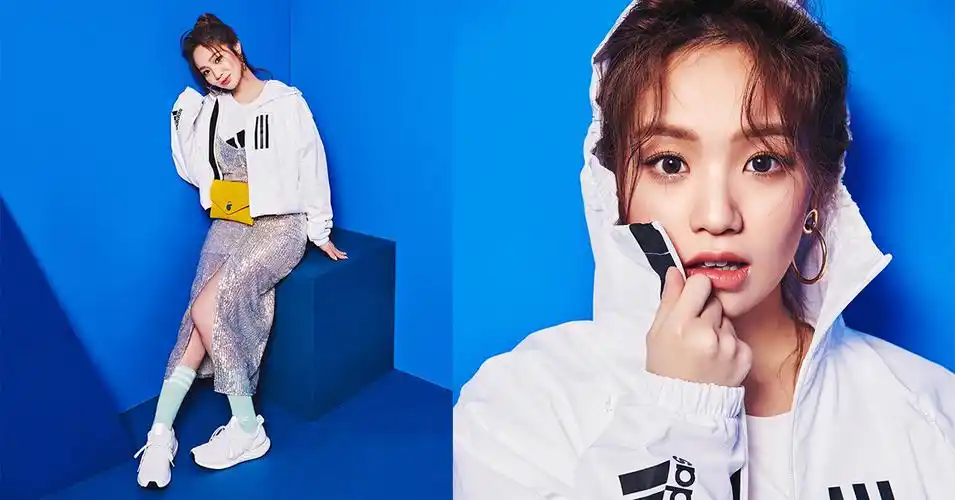 张钧甯用adidas全新w.n.d.风衣夹克搞定多变造型