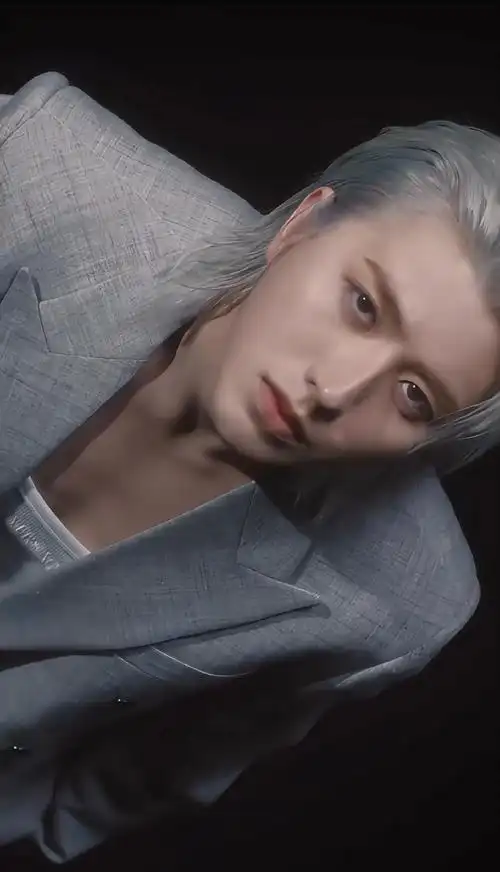 蔡徐坤染了银发梦回偶练