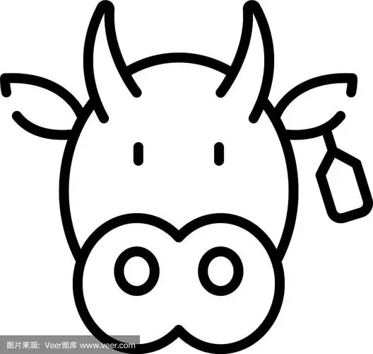 牛头图标轮廓风格