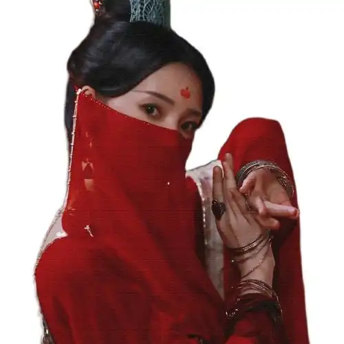 夏季同纱巾瑶流苏【】古风蚕丝红色陈面纱防晒遮脸款女耳挂款半透