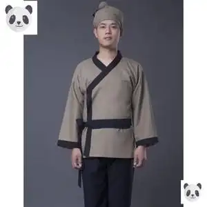 古装平民百姓服装古代农夫渔夫家丁服唐装汉服小二服表演出服男女