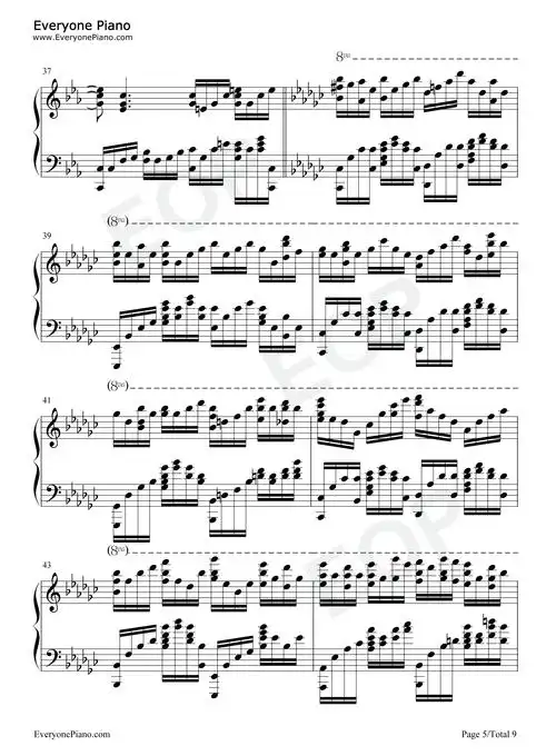 请笃信一个梦-姜子牙片尾曲五线谱预览5