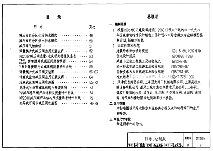 01ss105常用小型仪表及特种阀门选用安装