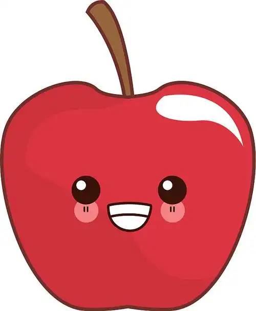 美味的苹果,可爱的水果,可爱的卡通图片