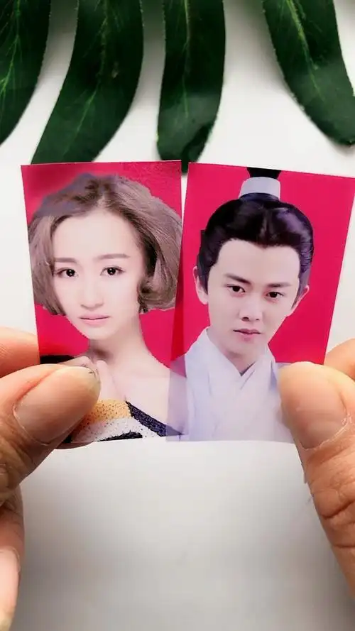 聂欢,国超,照片合起来以后就是他们宝宝的样子