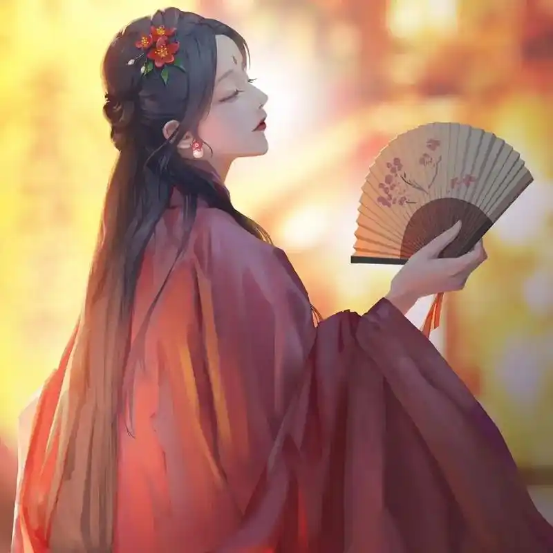 古风头像 古风红衣女子头像  比比看谁最美#头像 - 抖音