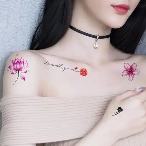 纹身贴男女防水持久ins风不永久仿真膏1年性感刺青网红贴纸 30张