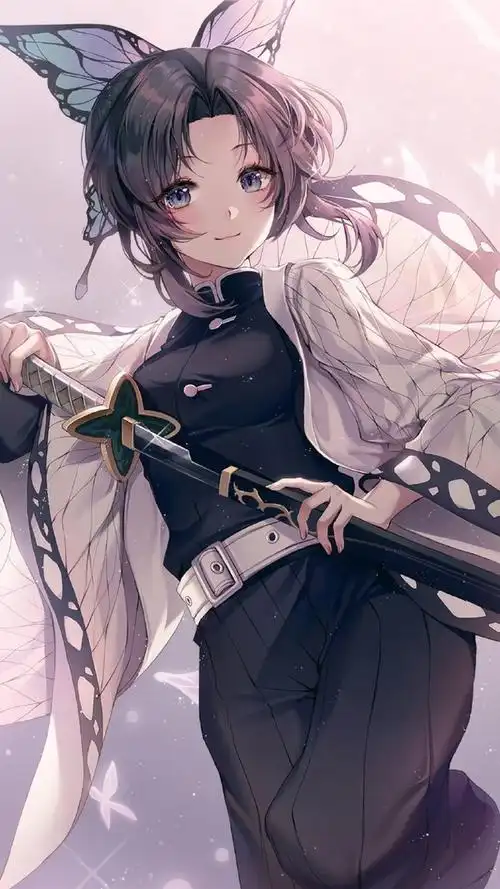 鬼灭之刃超话#鬼灭之刃##蝴蝶忍##动漫壁纸# 蝴蝶忍竖屏壁纸合集 67