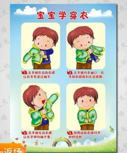 亲子共成长:《我会穿衣服》 小朋友们你们会自己穿衣服了吗?