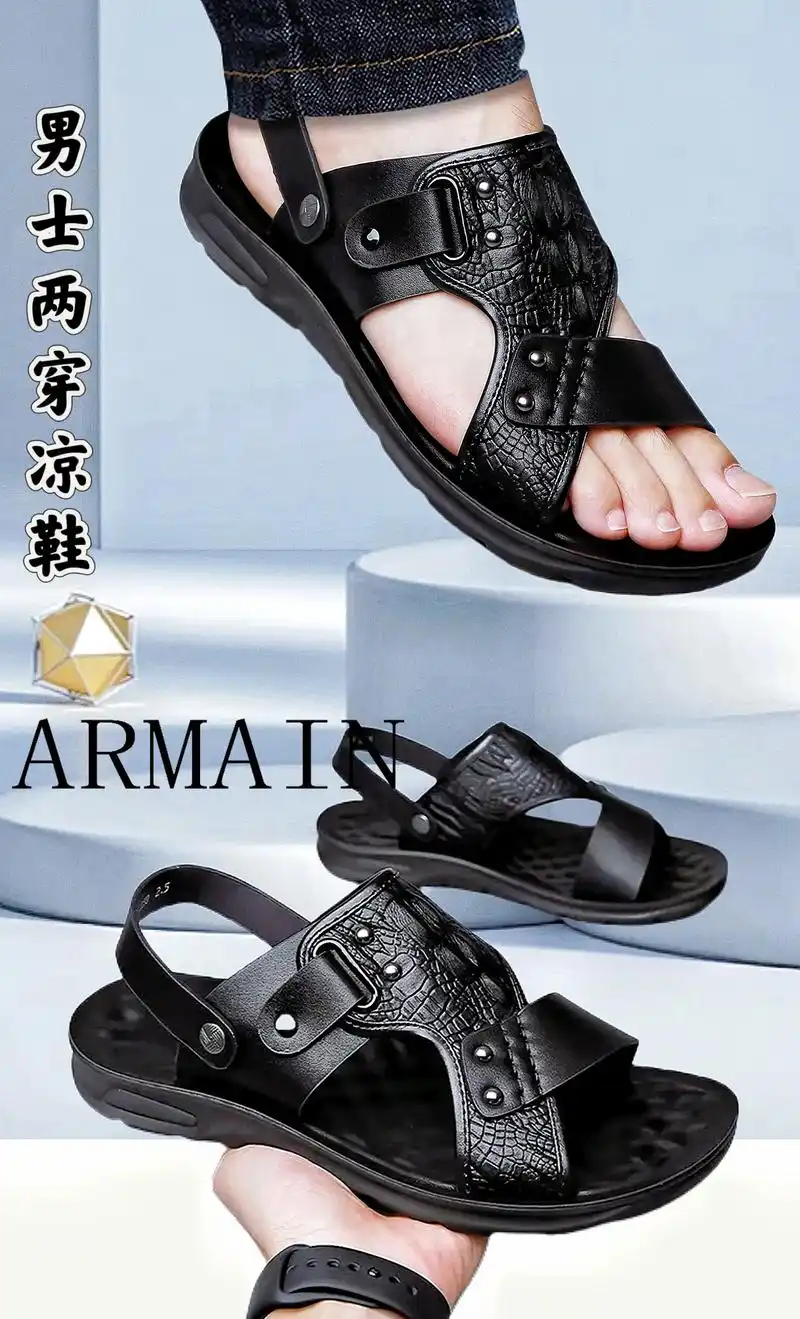 男士中老年两穿凉鞋来了