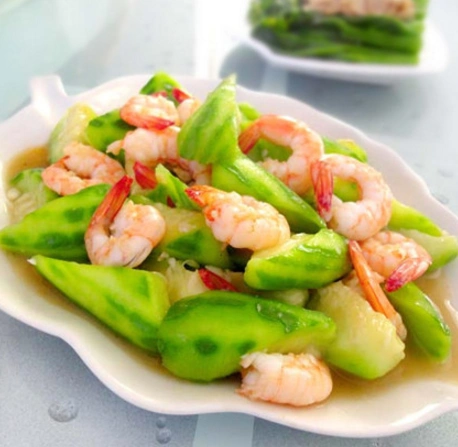 丝瓜炒虾仁 _ 微海汇