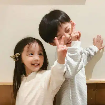 2022最新萌娃情侣头像一对情侣头像萌娃两张配对高清